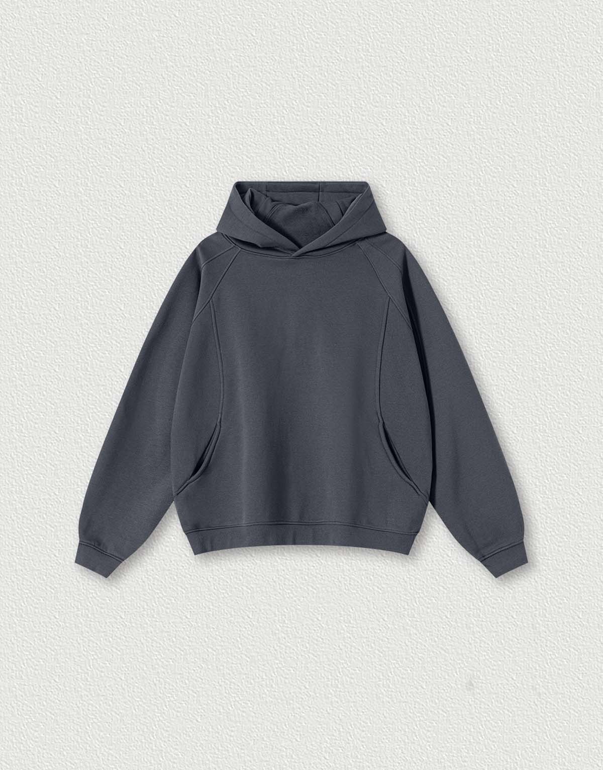 Men's Trendy Brand Embroidered Fleece Patchwork Hoodie-mh291-1